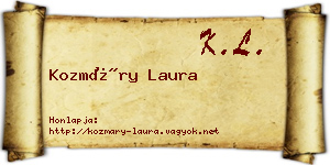 Kozmáry Laura névjegykártya